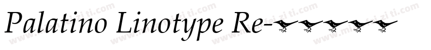 Palatino Linotype Re字体转换